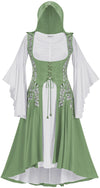 Tauriel Maxi Set Limited Edition Spring Basil Silver Embroidery