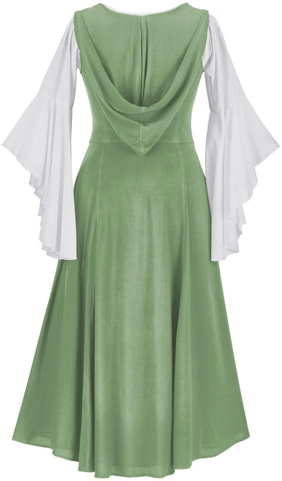 Tauriel Maxi Set Limited Edition Spring Basil Silver Embroidery