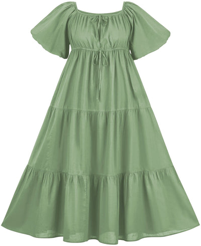 Belle Maxi Chemise Limited Edition Spring Basil